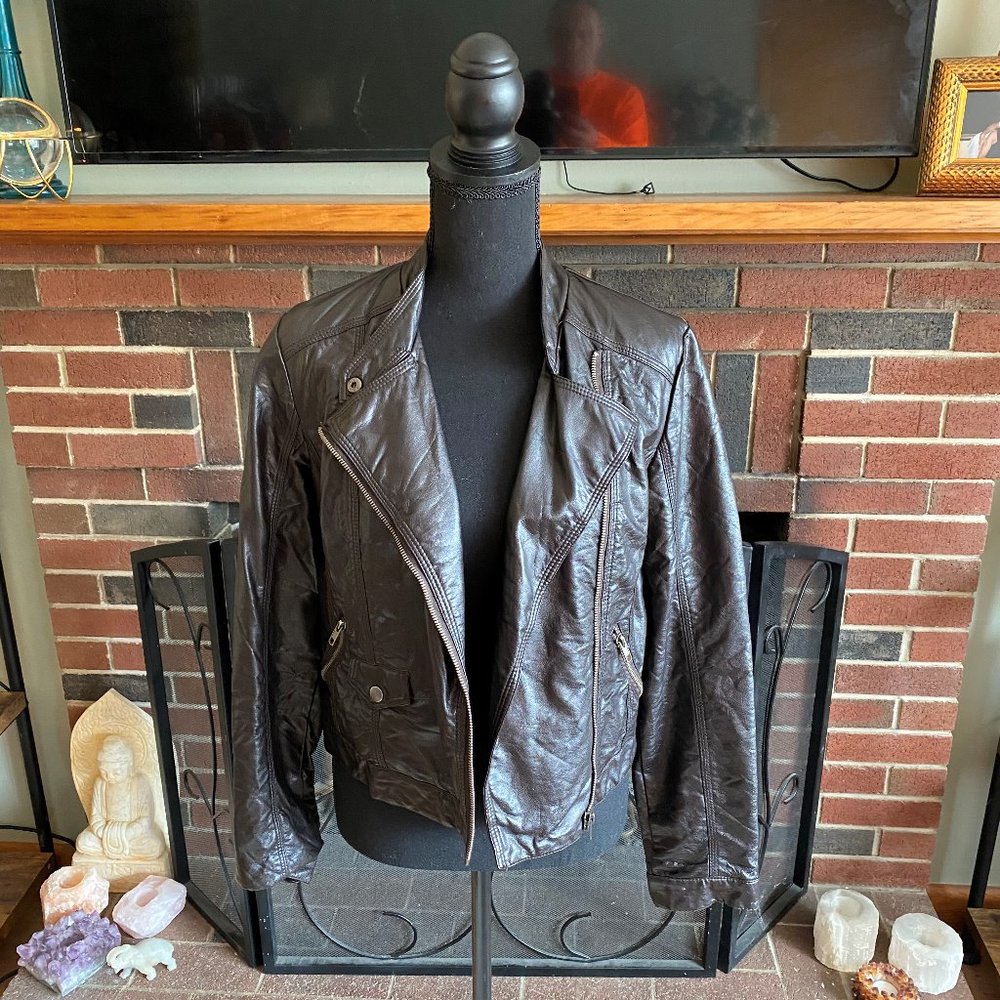 Cool Express faux leather jacket
